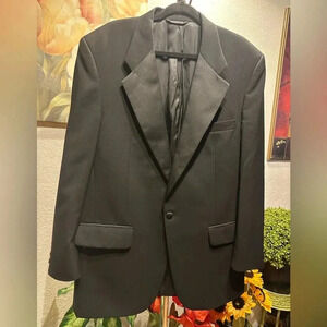 Vintage Burberry 100% Wool Blazer tailored Jacket Mens 46R Authentic